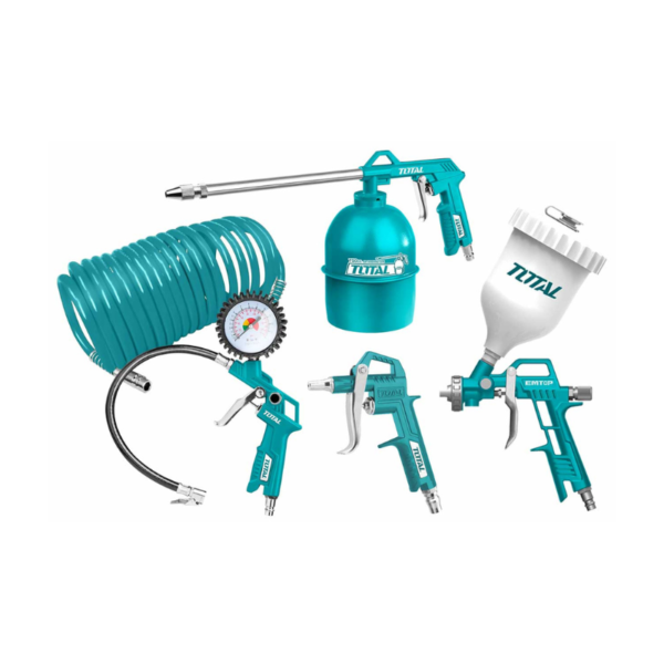 Ensemble d'outils pneumatiques 5 pièces TOTAL