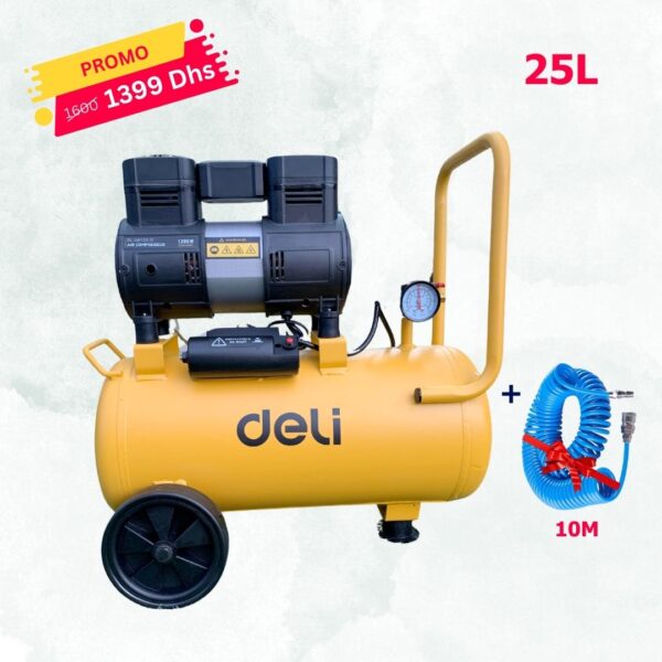 Compresseur 25L Silencieux DELI
