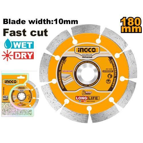 Disque diamant 180 mm INGCO