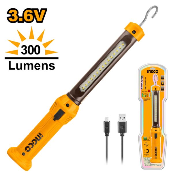 Lampe de travail à batterie rechargeable INGCO