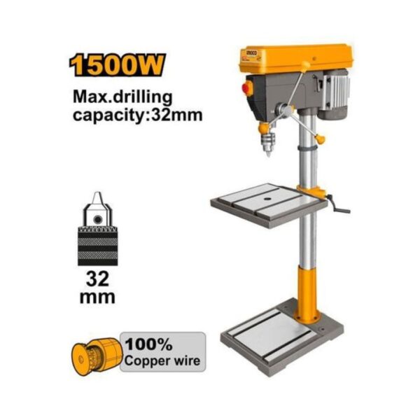 PERCEUSE SUR COLONNE 1500W INGCO