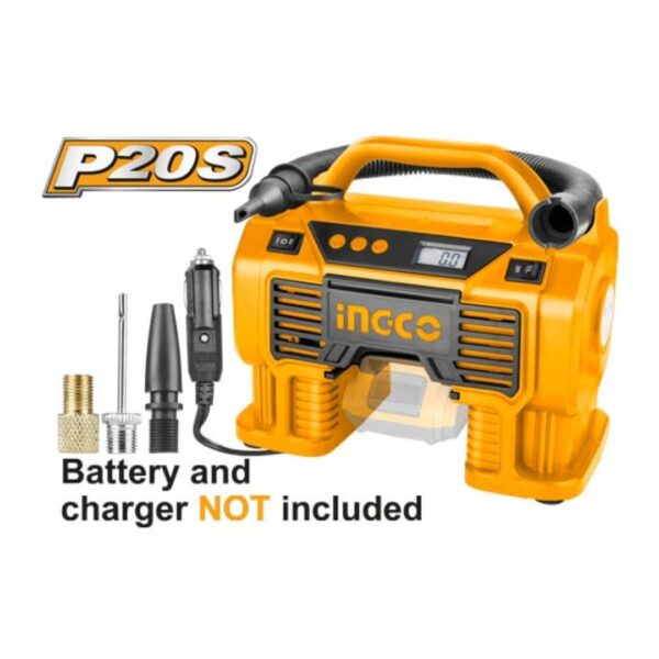 Compresseur d'air automatique 20V (sans batterie/chargeur) INGCO