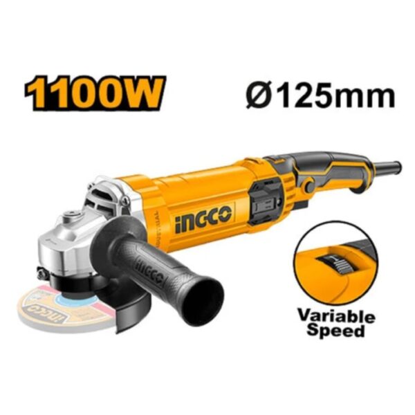 Meuleuse d'angle 1100W (AVEC VARIATEUR) INGCO