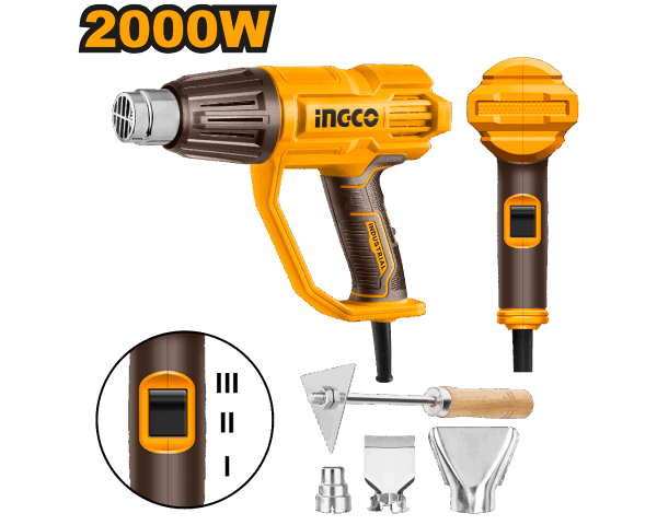 Pistolet à air chaud 2000 W INGCO