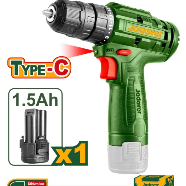 Perceuse sans fil Jadever JDCDS510