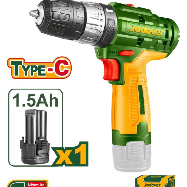 Perceuse à percussion sans fil Jadever JDCDS540