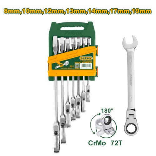 Jeu De Clés À cliquet Flexibles De 7 Pièces Jadever JDSP5207