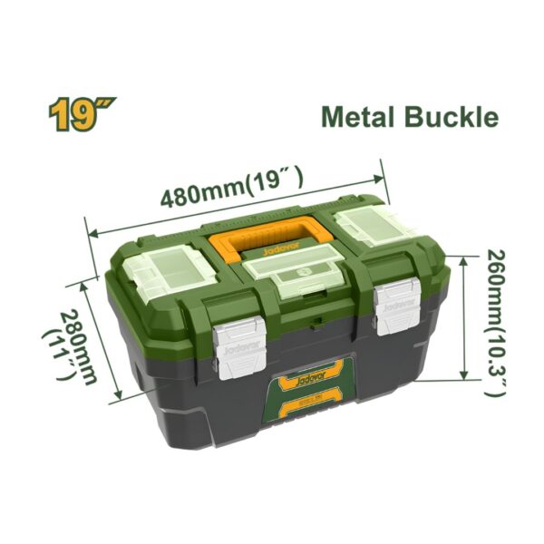 Boîte à outils plastique 19″ JADEVER JDTB3319
