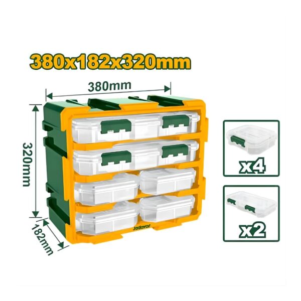 Boite de rangement plastique 6 tiroirs JDTB8346 jadever