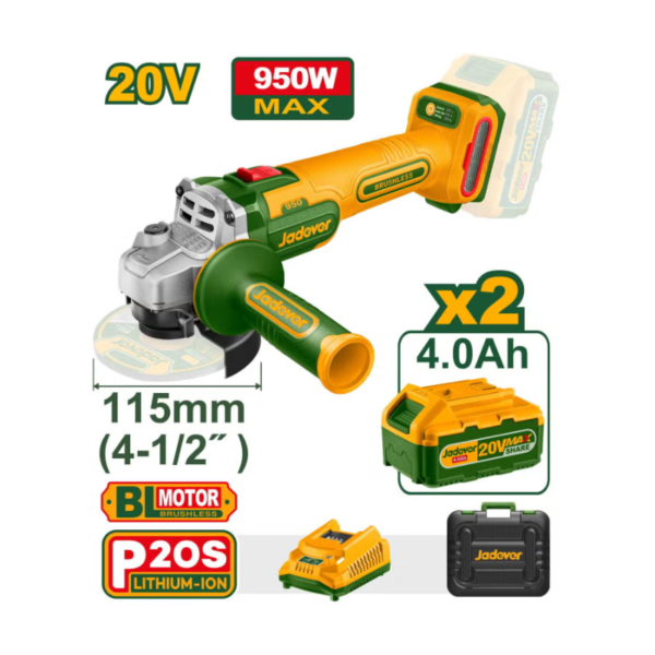 Meuleuse sans fil brushless 20V JADEVER