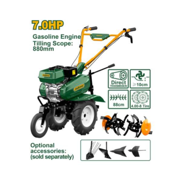 Motobineuse thermique 7HP Jadever