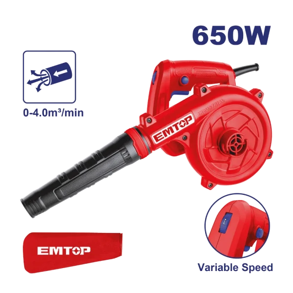Soufleur aspirateur 650W EMTOP
