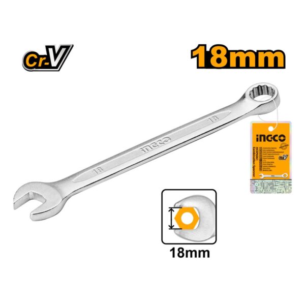 CLE MIXTE 18MM HCSPA181 INGCO