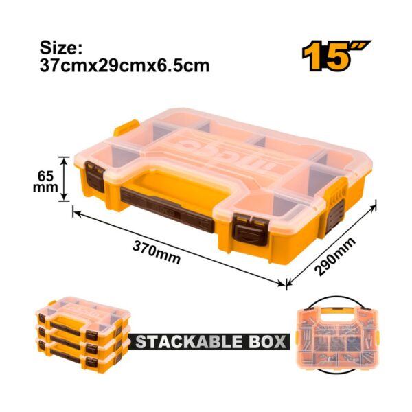 BOÎTE DE RANGEMENT PLASTIQUE 15" PBX1511 INGCO