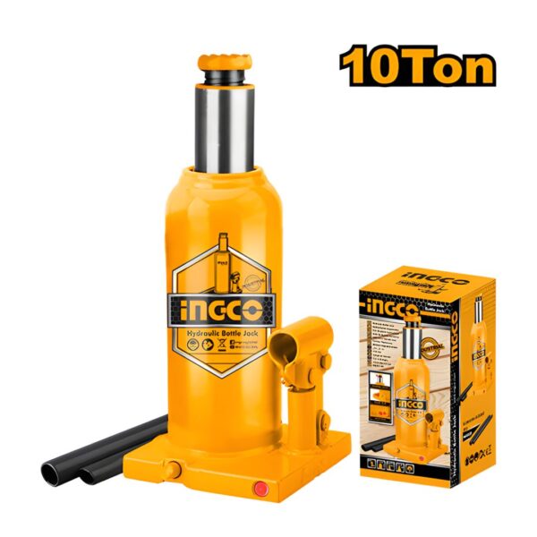 Cric bouteille Hydraulique 10 Tonnes HBJ1002 INGCO